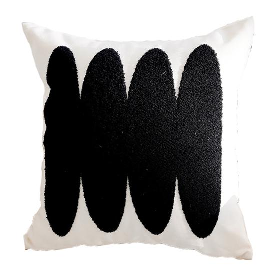 Throw Pillowcase with Hidden Zipper PP Cotton Filling Contrast Color Office Couch