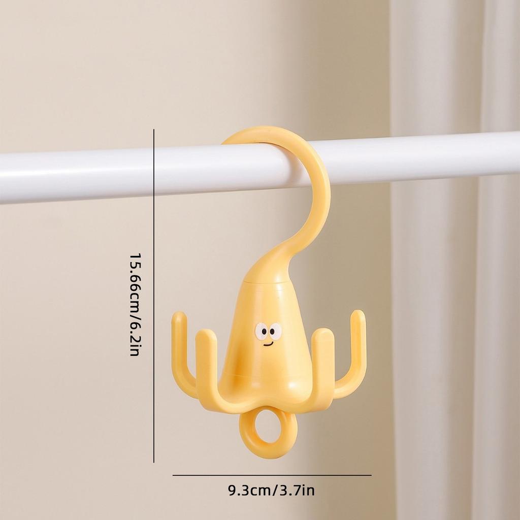 Rotatable Closet Hooks for Bags Hats Scarves Ties Organization Multi-purpose Wardrobe Storage Home Organizers