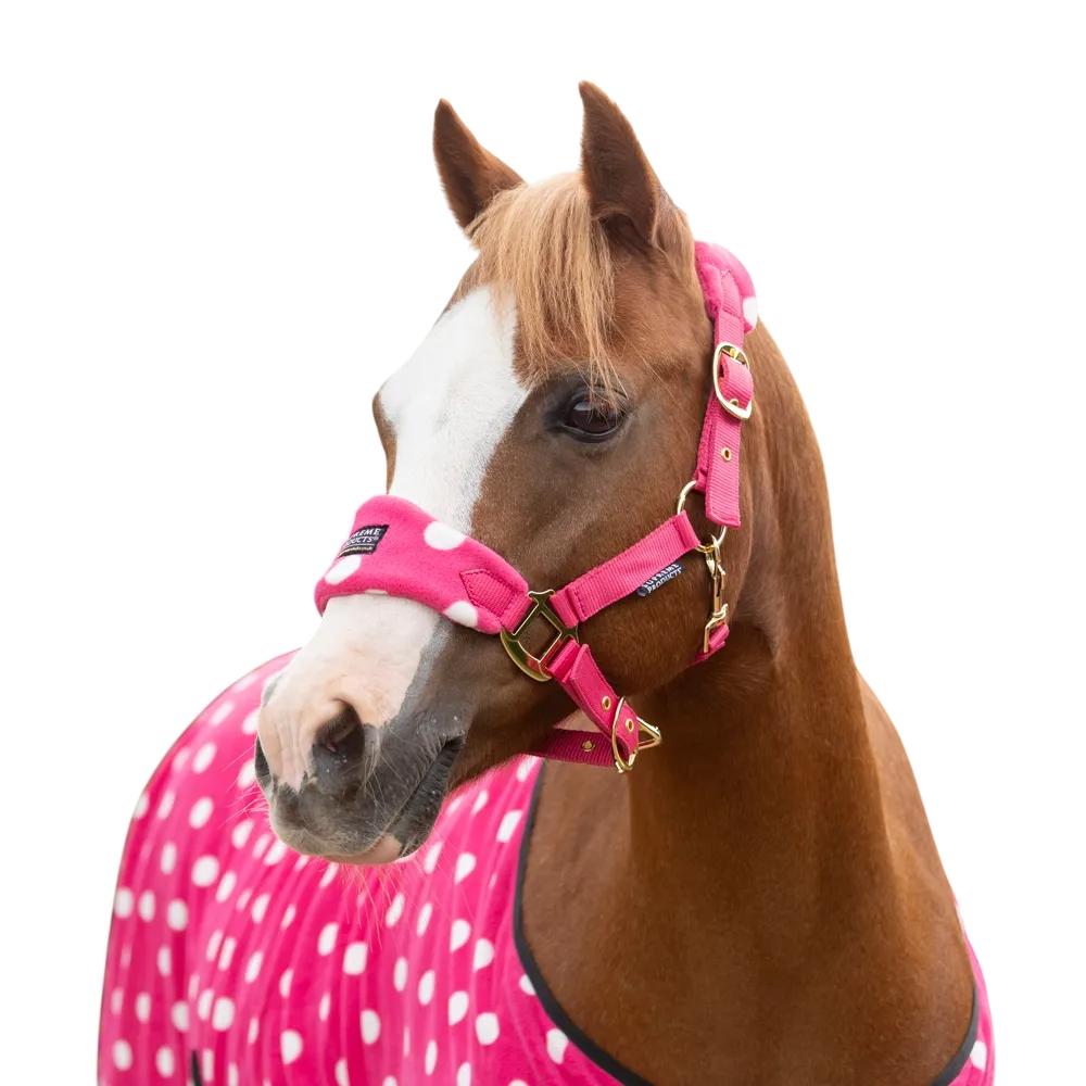 Supreme Products Dotty Fleece Horse Head Collar & Lead Rope