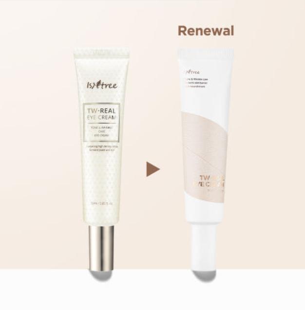 Isntree TW-Real Eye Cream 30ml – Brightening & Anti-Aging Eye Care