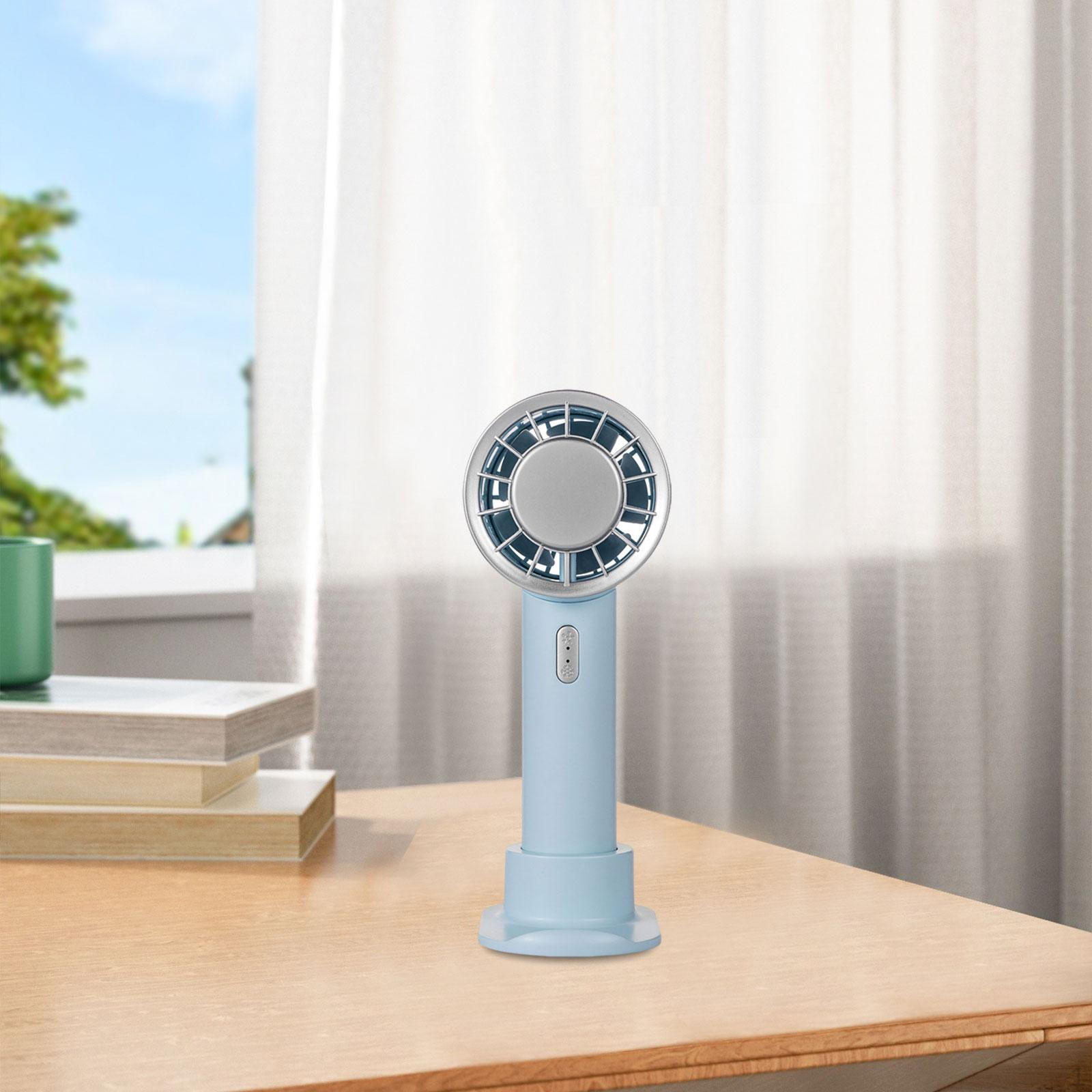 

3 скорости персональный небольшой настольный вентилятор мини портативный USB перезаряжаемый портативный синий
