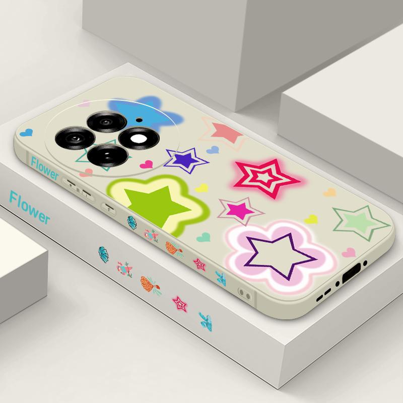 Buntes Sternenmuster Hülle Für OnePlus 15 13 13T 12 Weiches TPU Silikon Cover Für Oneplus Nord 5 13R 12R 11R 5G