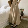 Summer Women Fashion Colorful Long Skirts Girls Versatile Comfortable Elastic Dress Concise Leisure Vacation Skirt