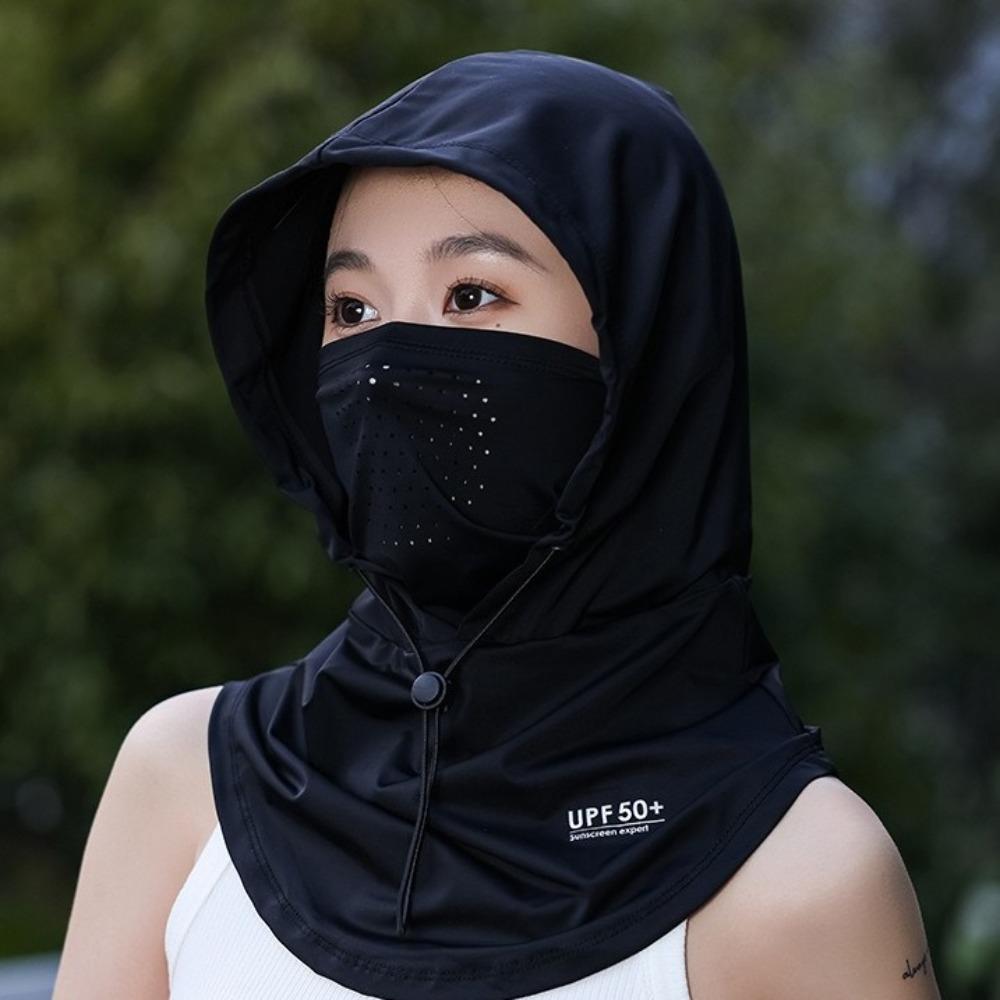 With Shawl Head Cap Breathable Sunscreen Hat New Pullover Cap Cycling