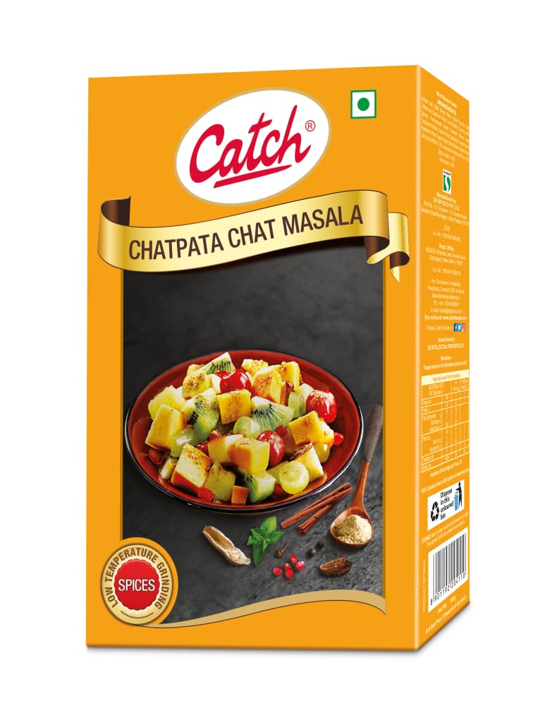 Catch Chatpata Chat Masala Powder 100 Gm X Pack Of 4 (400 Gm) Rich Flavor Spice Blend For Fruits And Vegetables