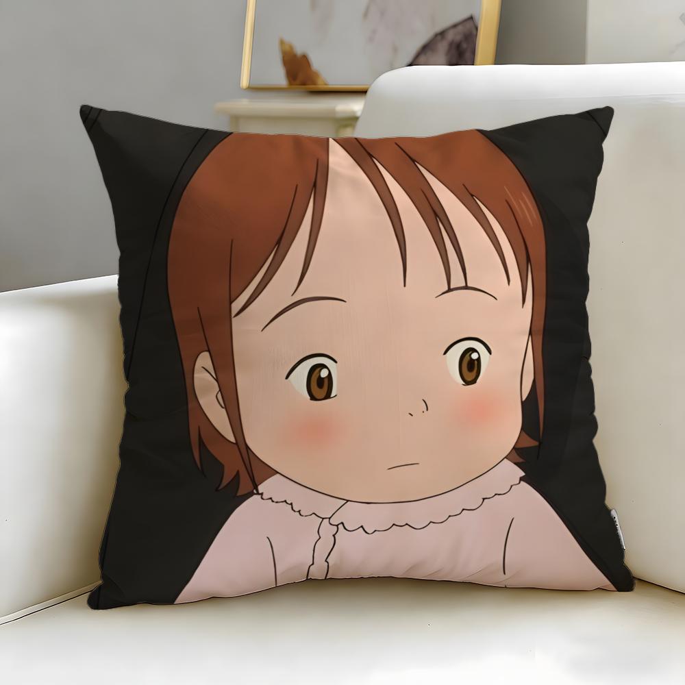 scifi anime MIRAI Cushion Cover Soft  EasyWash Pillow Case  Versatile for Couch Bed Travel and Office