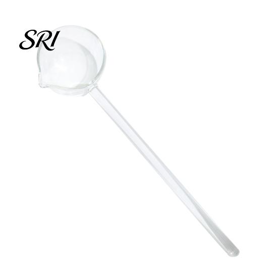 Ergonomic Glass Spoon Handmade Long Handle for Cooking Heat-Resistant Kitchen Utensil Adaptable Tool Stirring Serving Scooping Unique Gift Home Chefs