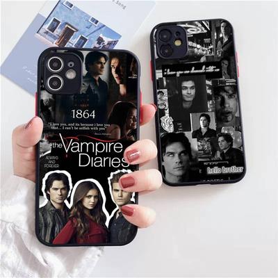 The Vampire Diaries Damon Salvatore Shockproof For iPhone X XS 11 12 13 14 15 16 Pro Mini MAX Matte Phone Case