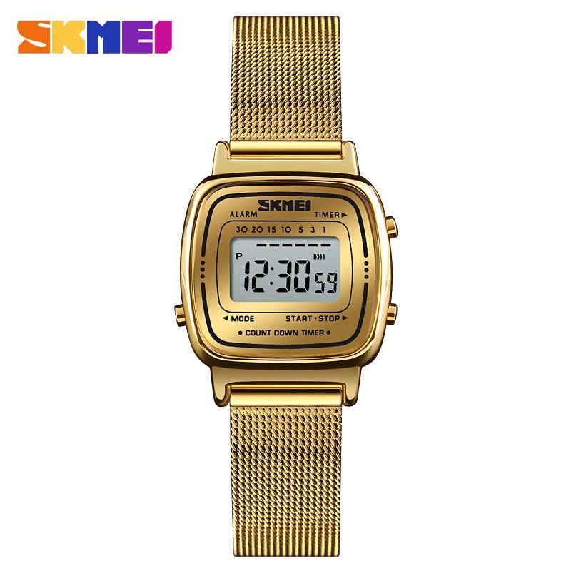 SKMEI Fashion Sports Watch Women Top Brands Luxury 3Bar Waterproof Ladies Watches Small Dial Digital Wristwatch Relogio Feminino