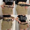 Vintage American Punk Pu Leather Belt For Women With Studded Design And Metal Buckle