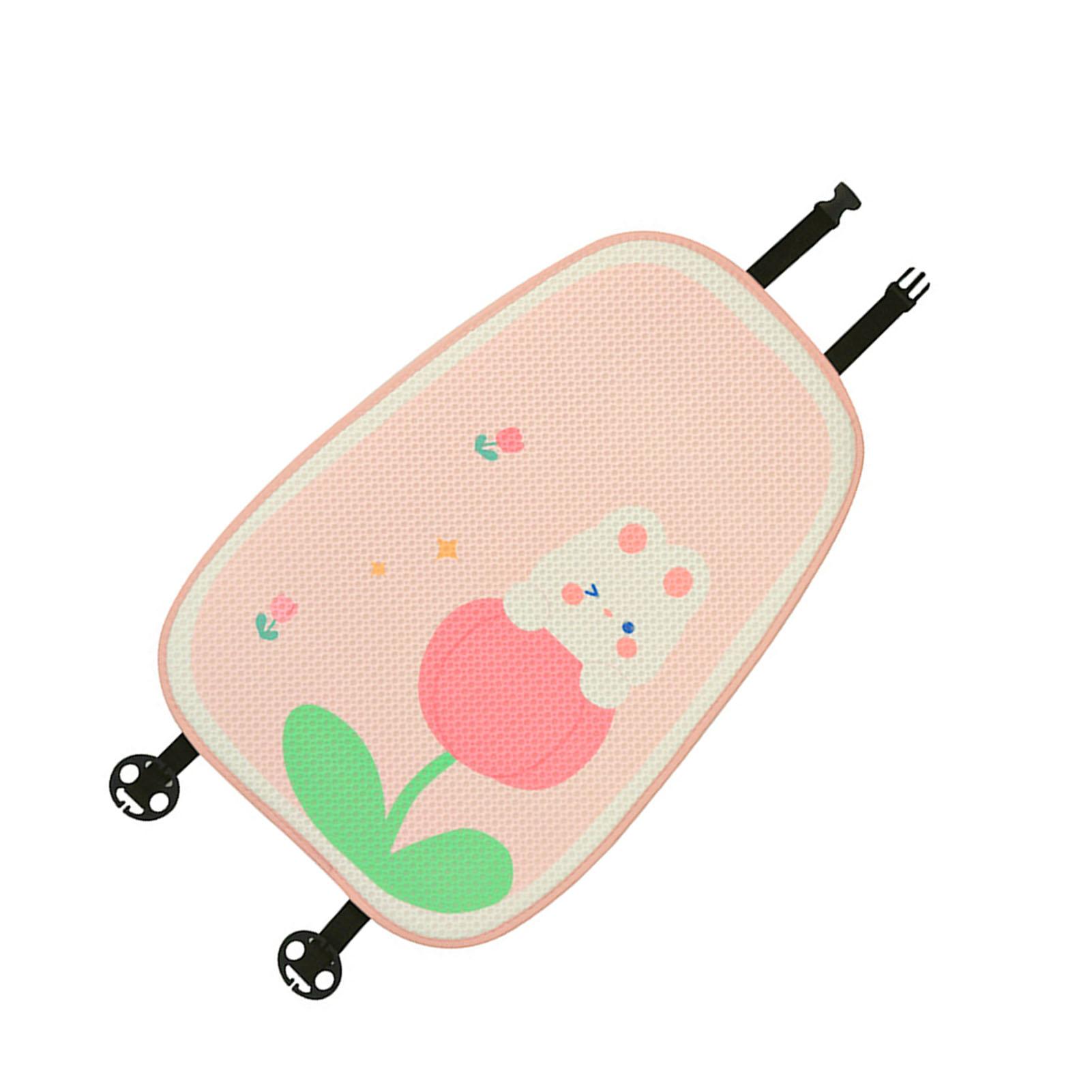 

Car Seat Back Pillows Cartoon Lovely Pattern Ice Silk Breathable Comfortable Support Back Cushion розовый