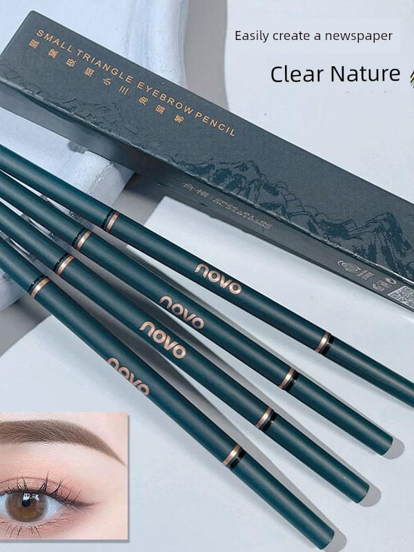 French Big Brand Eyebrow Pencil Waterproof Long Lasting Fadeless Distinct Look Novice Wild Eyebrow Sweat-Proof Eyebrow Pencil Female Non-Fading