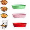 1/3/6Pcs 450°F Silicone Non-Stick Dual Texture Dishwasher Safe Crispy/Steam Cooking Baking Tray Air Fryer Mats