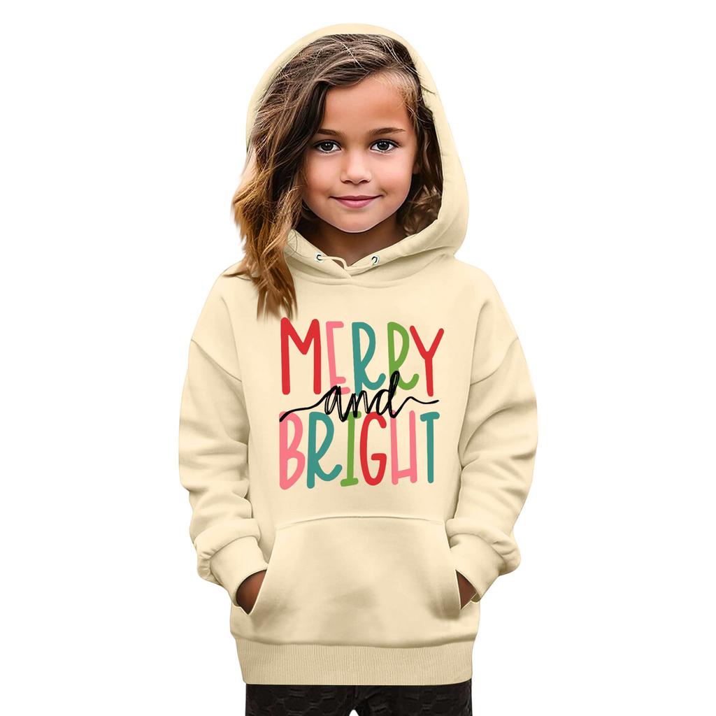 Sweatshirts For Teen Girls Hoodies Long Sleeve Drawstring Pullover Cute Printed Oversized Hoodie Christmas
