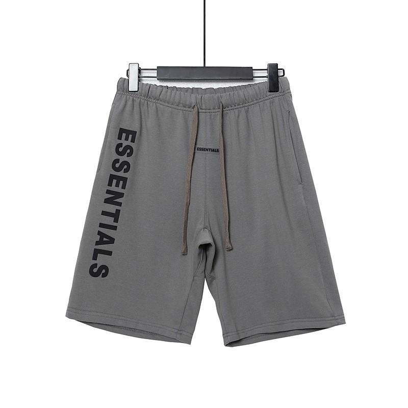 FOG ESSENTIALS Pánské bavlněné kraťasy Volný střih Streetwear Ležérní teplákové