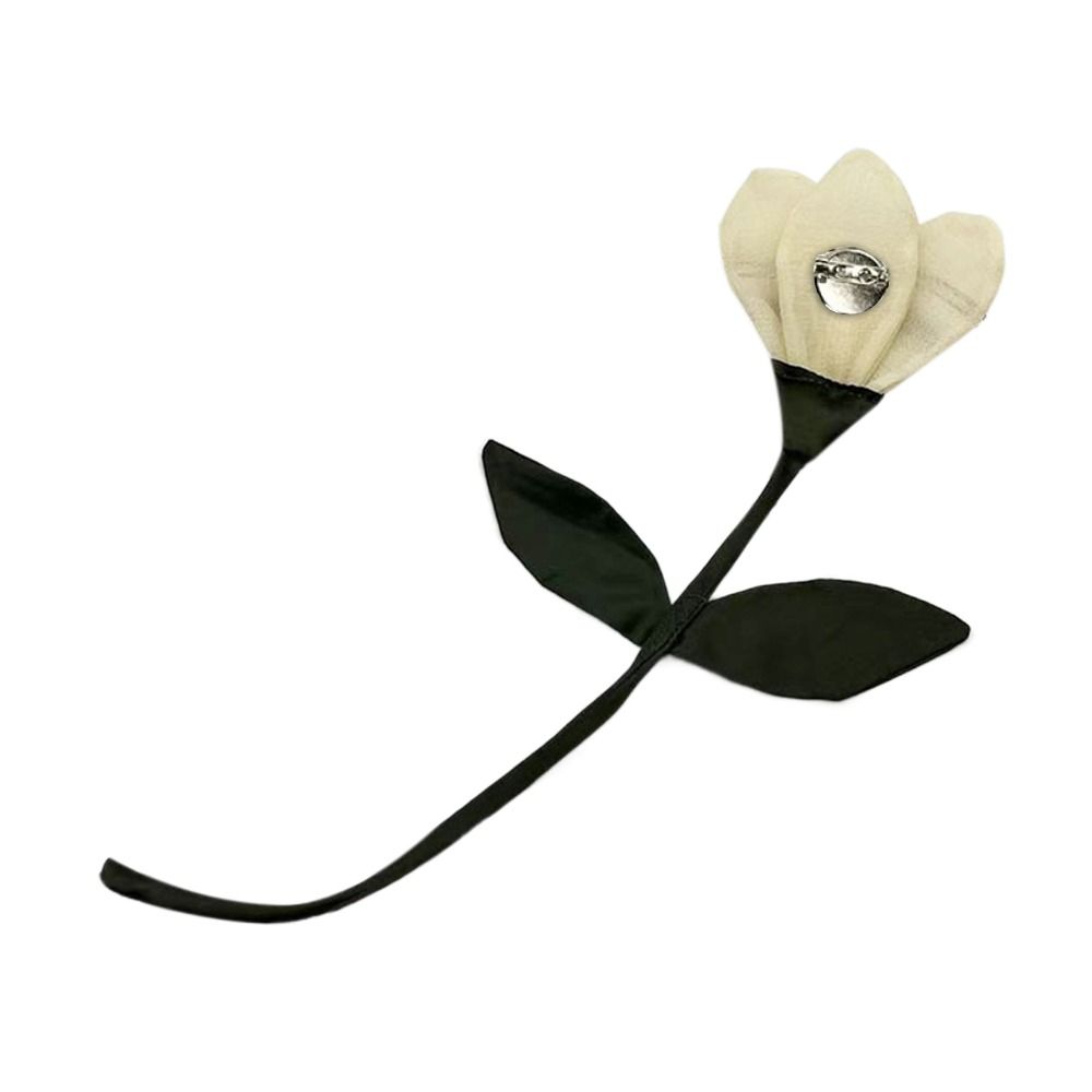 Handgemachte Tulpe Brosche Pins Tuch Stoff Revers Pins neue Kragen Blume