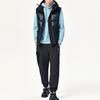 Fila Shiny Color Block Hooded Sports Down Vest Men Vests Black F11M148906F-BK