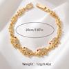 Niche Gold Diamond-encrusted Elephant Bracelet Red Diamond Embellishment Exotic Design Ethnic Style Daily Wear Eye-catching Accessories Women