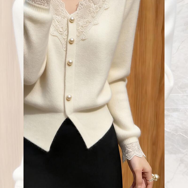 Korean Style V-Neck Knit Cardigan