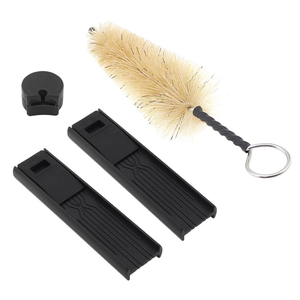 10 Pcs Clarinet Cleaning Kit All In 1 Maintenance Care Set with Inner Cloth Mouthpiece Brush Cork Grease Storage Case