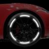 20pcs Car Wheel Hub Reflective Sticker Tire Rim Reflective Strips Luminous for Night Driving Car Bike Motorcycle Wheel Stickers