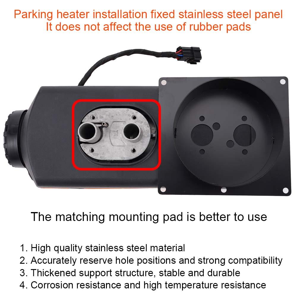 Stainless Steel Car Diesel Parking Heater Exhaust Pipe With Mounting Plate Bracket Auto Air Heater Base Bracket Accessories