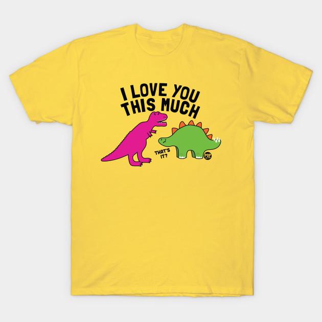 Men Black Print T-shirt Love You This Much No-Cut Transfer Paper Print Cotton Tshirt L