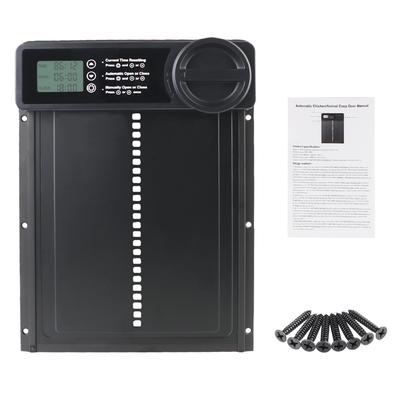 Safety Gate Retractable Door Small Pet Supplies Anti-Pinch Function LCD Display Automatic Chicken Coop Door Controlled Open Second Generation
