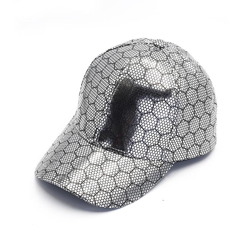 Personalized geometric drop print baseball cap shiny luxury male and female couples cap street hip hop hat
