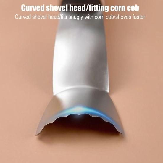 Yousheng Corn Cob Peeler Corn Kernel Remover with Ergonomic Handle Arc-Shaped Shovel Head Multipurpose Kitchen Gadget