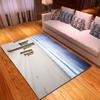Beach Concept Landscape Living Room Carpet Bedroom Dining Room Floor Mat Pattern Size