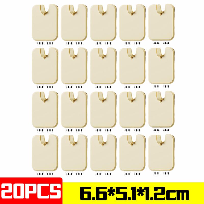 1/20PCS Punch-free Photo Frame Hook Stainless Steel Poster Hanger Sticker Photo Frame Hangers Hang Picture Strong Adhesive Hook