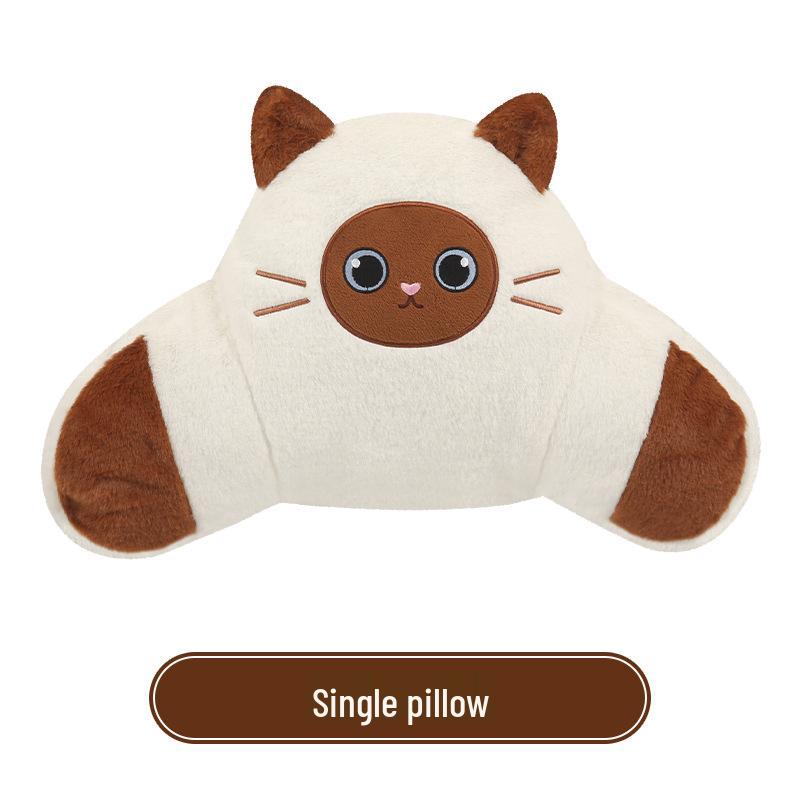 Siamese Cat Cartoon Plush Car Seat Cushion for Nissan N6/Tiida/Sylphy/N7/Tanlu/Qashqai