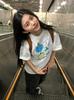 Milk Yellow Cotton Short-sleeved T-shirt Women's New Summer American Loose Niche Design Half-sleeved Top Ins