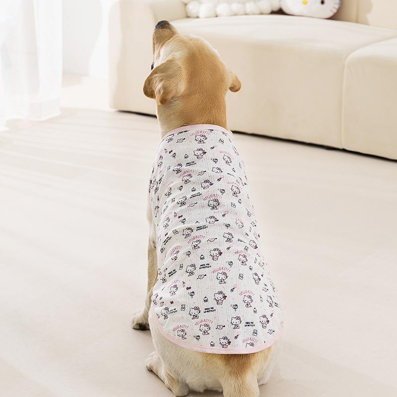 Mesh vest full of large dog Labrador golden retriever summer pet dog clothes