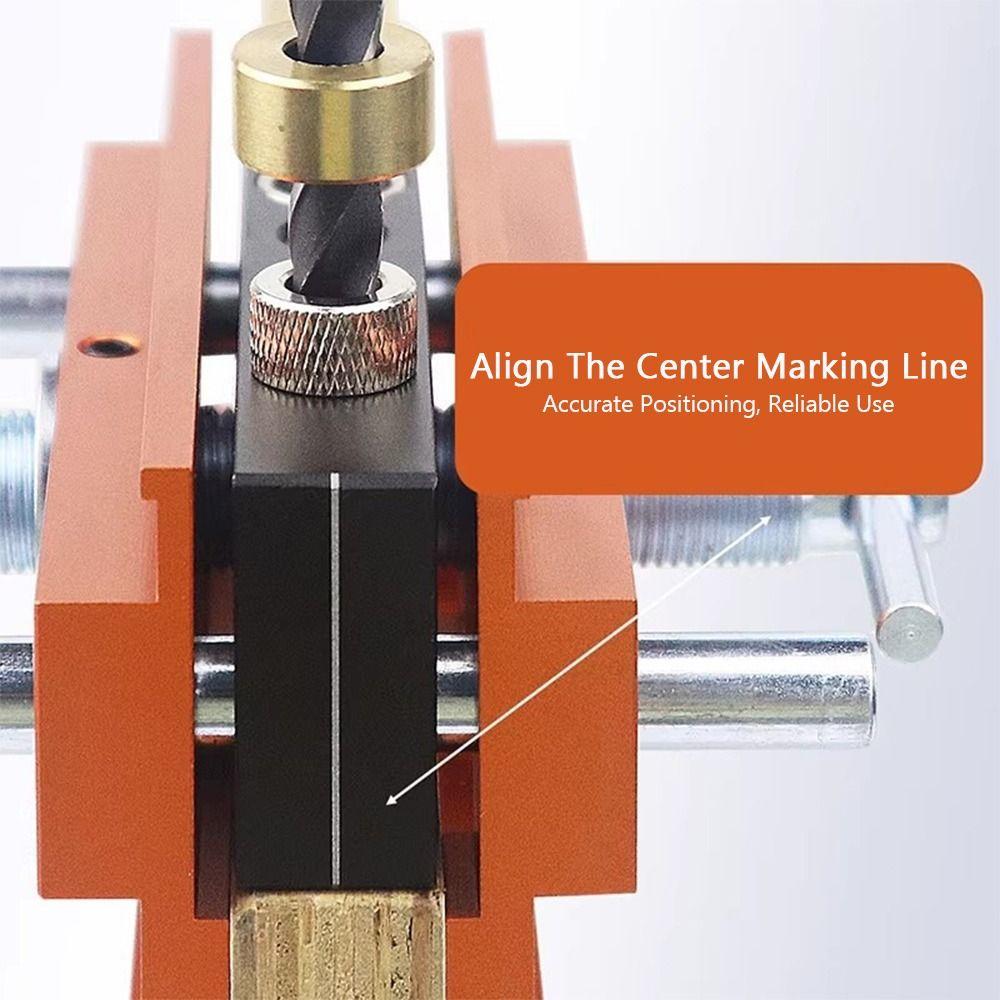 Precision Align Drill Locator Clamp Fixed Woodworking Clamp Wood Punch Tool Mortise Drilling