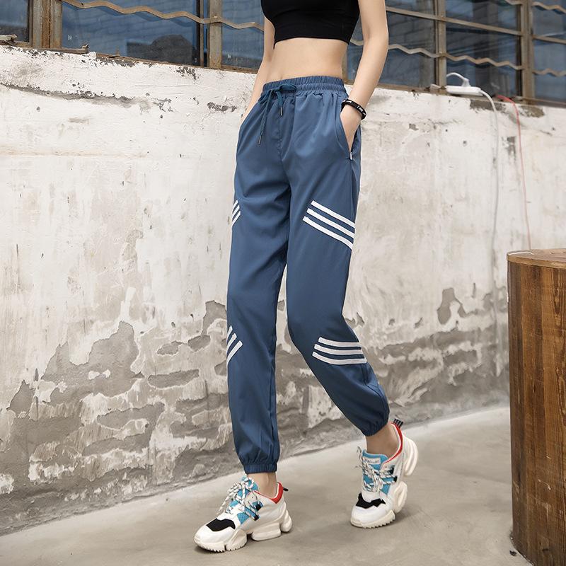 High-Waisted Quick-Dry Women s Tapered Fitness Running Pants - Lightweight, Loose, Thin Harem Style. S