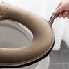 Universal Toilet Seat Cover Winter Warm Soft WC Mat Bathroom Washable Removable Zipper with Flip LidHandle Waterproof Household
