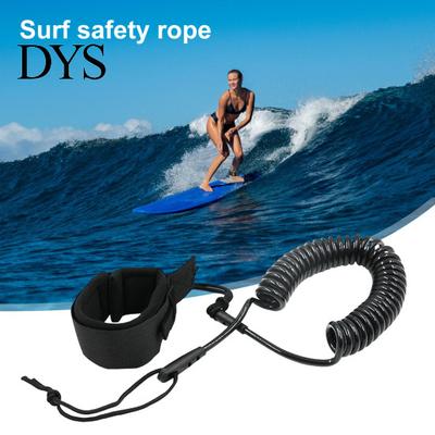 Elastic Traction Surfboard Leash Coiled SUP Paddle Board Stay On Flexible Control Rope Ankle Strap Legrope for Paddleboard Shortboard