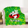 Ghostbusters Logo Customize Text Blanket Throw Customizable Blanket Soft & Cozy for Nap Seaside Sofa Chair All-Season Use