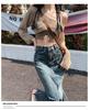 2024 Herbst Damen High Waist Retro Denim Fishtail Rock