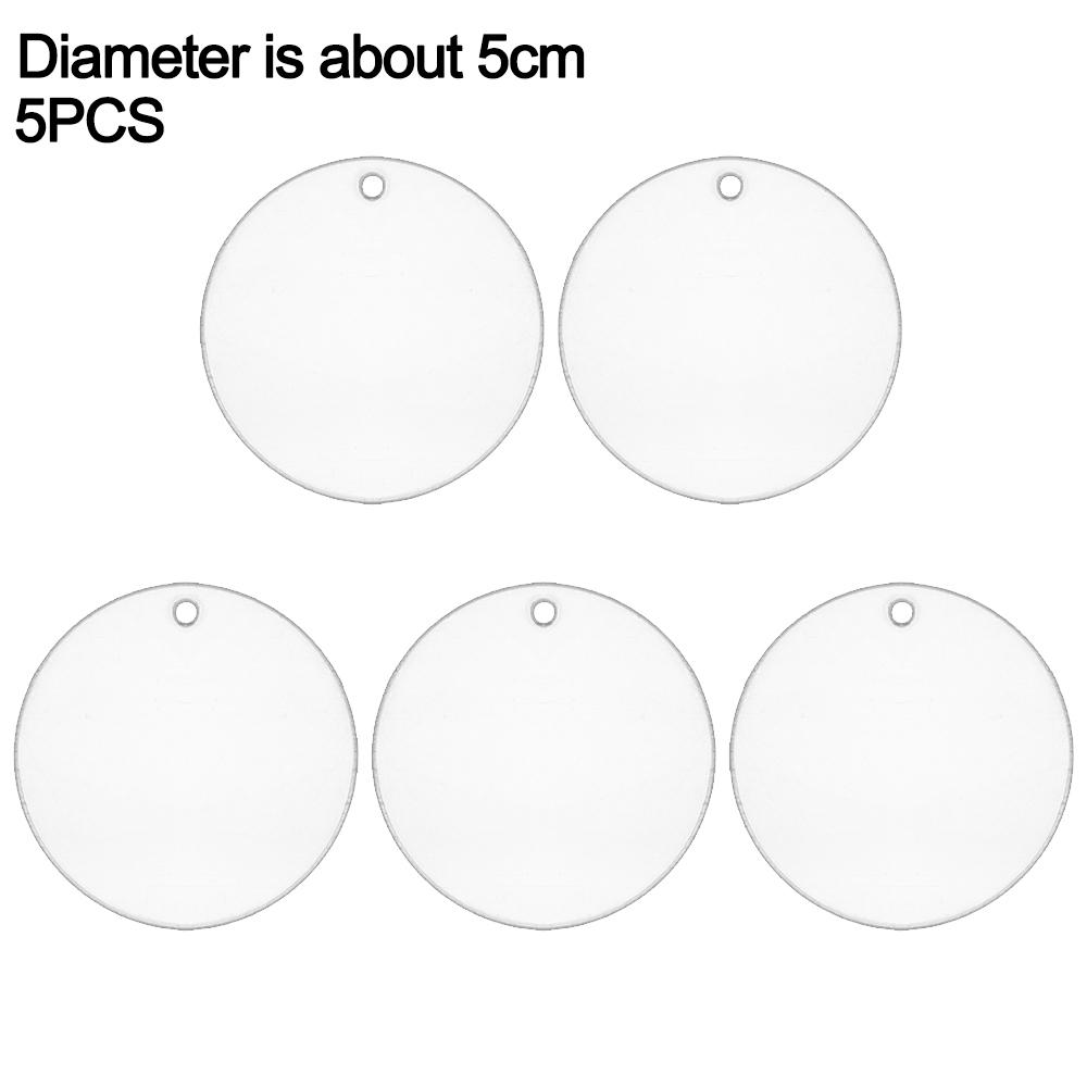 

10/5 шт. Акриловые диски, подвесное украшение на рождественскую елку, сделай сам, пустой круг, рождественский новогодний декор для дома, прозрачные безделушки, шары, поделки