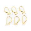 20pcs 17x9mm Silver Gold Color Brass Earring Findings Earrings Clasps Hooks Wire DIY Jewelry Making Accessories Earwire Supplies