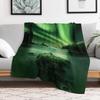 Aurora Northern Lights Reflection Throw Blanket Stylish Decor Blanket Gift for Friends Roommate