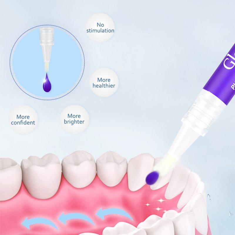 Magical Purple Teeth Whitening Pen Freshing Breath Oral Deep Cleaning Stain Removal Dentifrice Teeth Cleaning Essence Oral Care