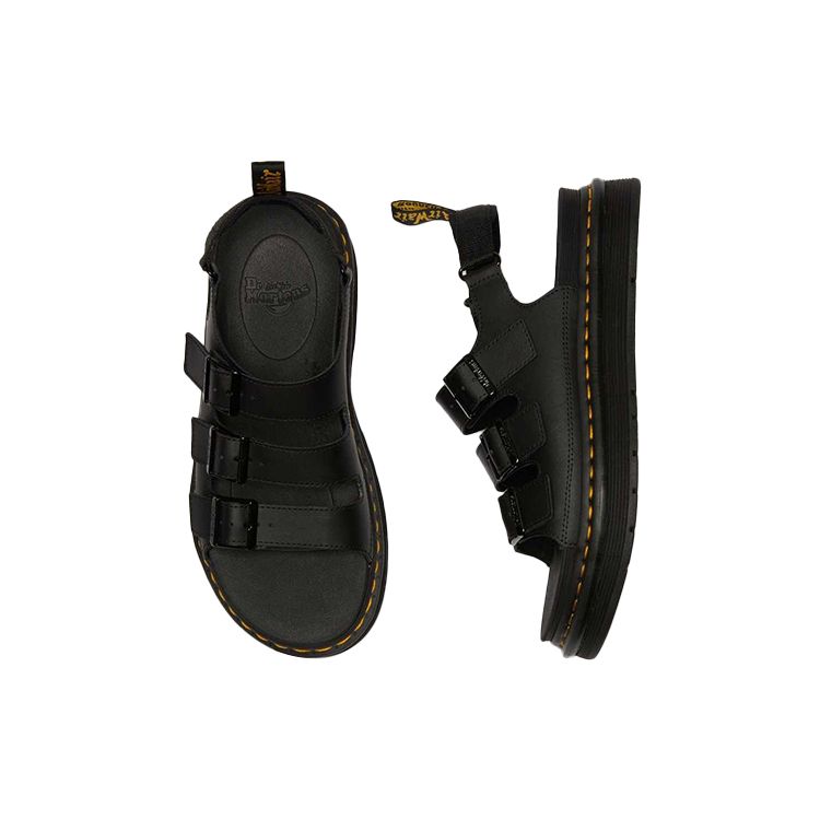 Dr. Martens Solomon Open-Toe Platform Fashion Beach Sandals Unisex Sandals Black 25767001