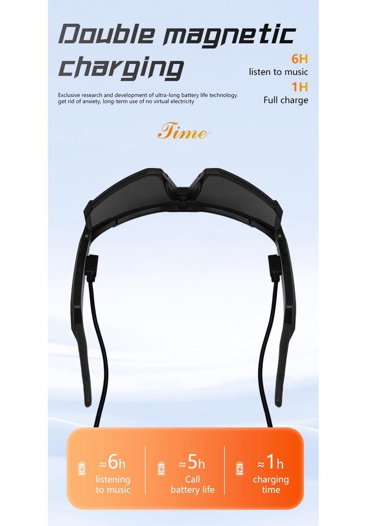 Bluetooth Cycling Sunglasses: UV Protection, Music & Calls, Color-Changing