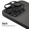 Compatible Apple iPhone 16 Pro Max Frosted Aluminum Lens Film Armor with Hollowed-Out Metal Sticker