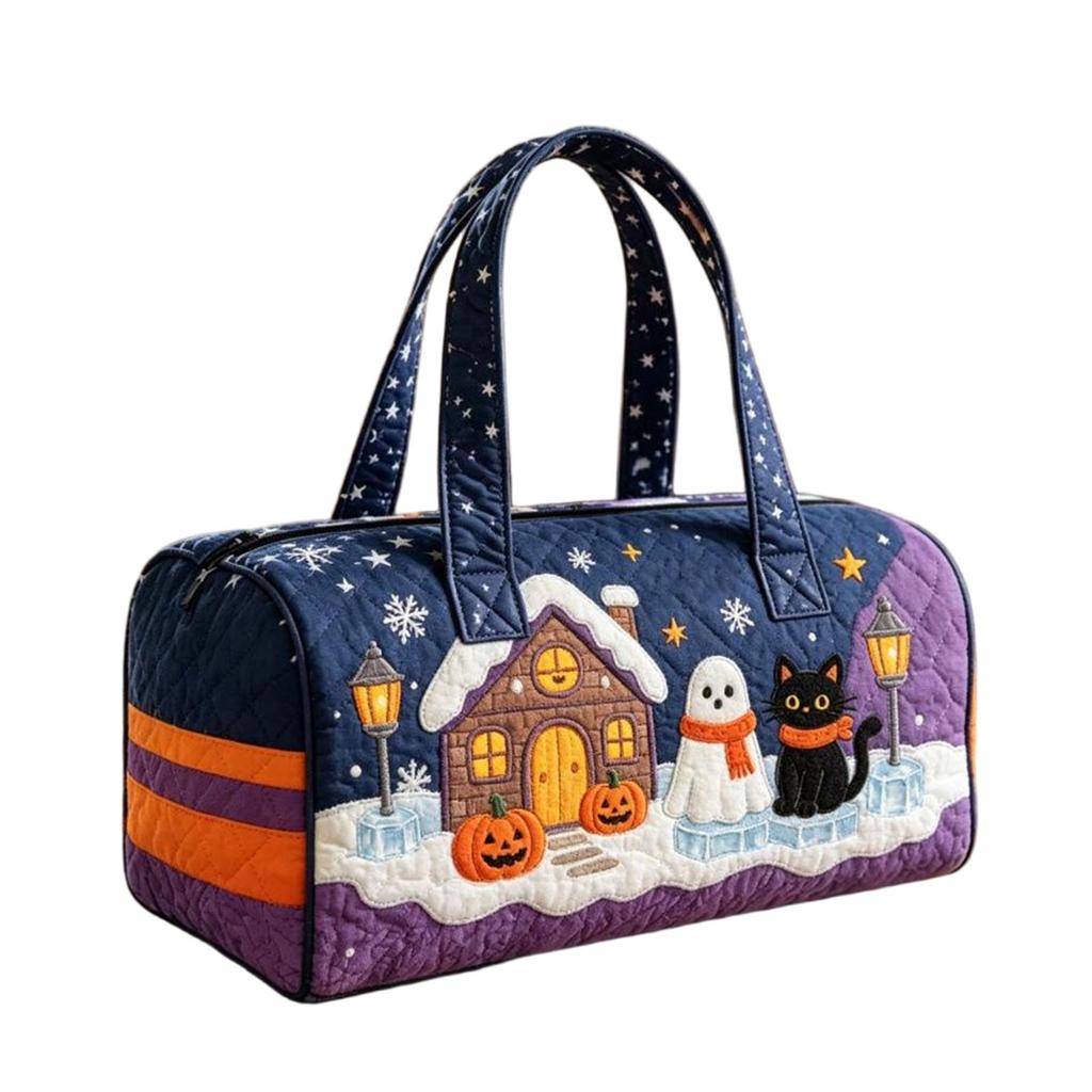 Damen Stepp-Baumwolle Fußball-Print Reisetasche, Stilvolle Yoga Übernachtungs-Handtasche