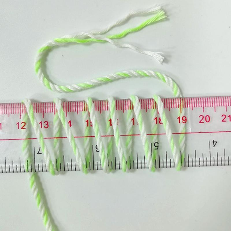 Fil lumineux en Polyester qui brille dans la nuit, 1 pièce, pour tapis à tricoter à la main